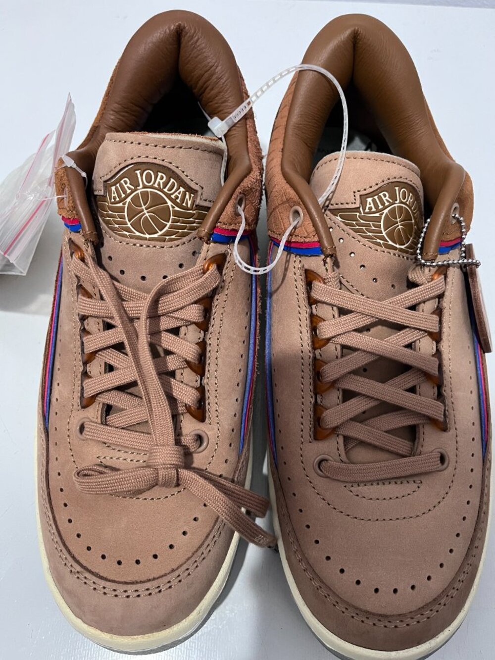 Brand New Air Jordan 2 Retro Low x Two 18 Rocky Tan Size 7.5 Mens DV7129-222